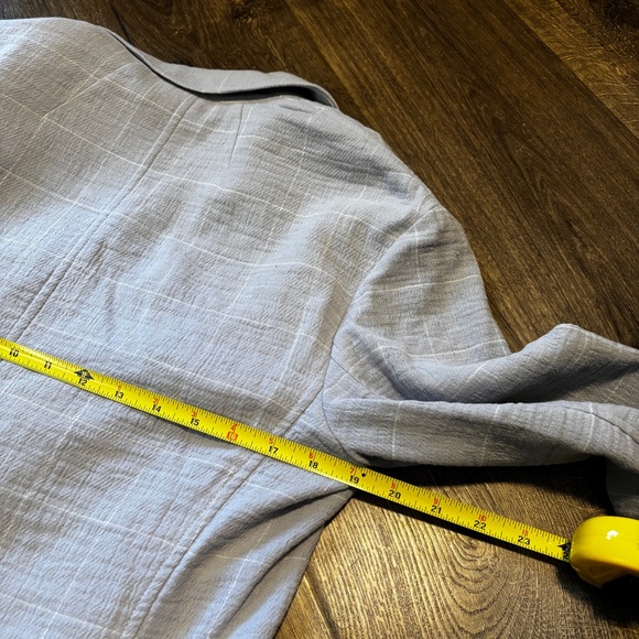 Madewell Light Blue Plaid Blazer - Picture 6 of 7